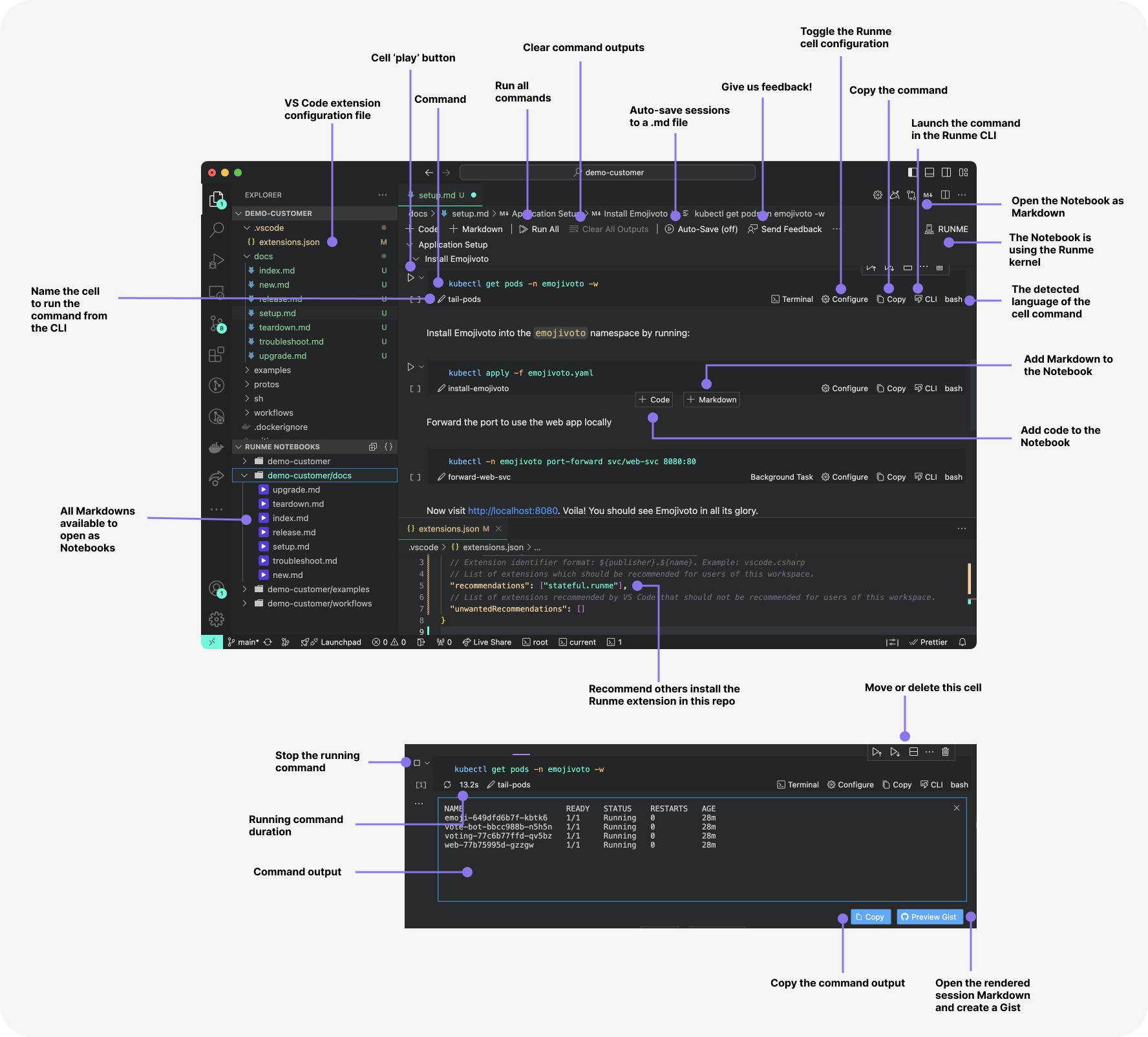 VS Code Notebook UX